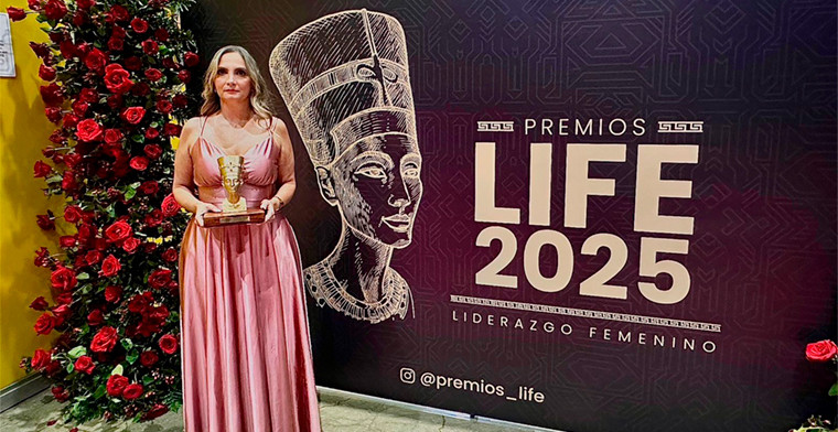 Elizabeth Maya Cano de CORNAZAR recibió el Premio LIFE al Liderazgo Femenino en el sector de juegos de azar
