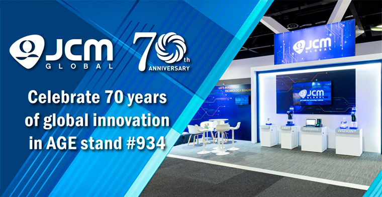 JCM Global Marks Seven Decades of Innovation at AGE 2025