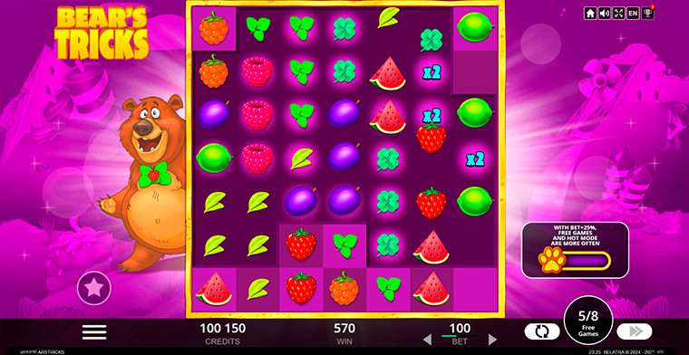 Bear's Tricks de Belatra Games: el slot que recibe elogios por sus funciones innovadoras y su diseño divertido