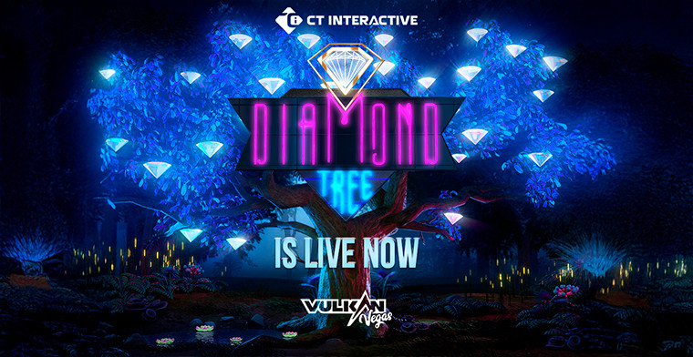 CT Interactive Expands Global Reach with Diamond Tree Jackpot Launch on Vulkan Vegas