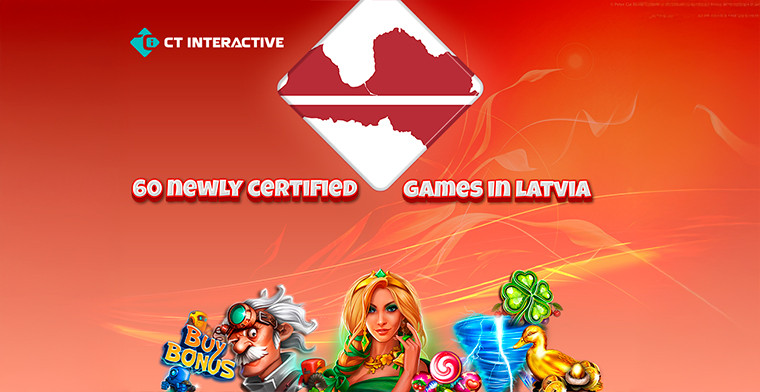 CT Interactive amplía su cartera de juegos certificados en Letonia con 60 nuevos títulos y un jackpot de tres niveles