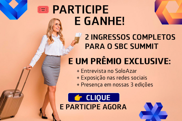 SBC Summit 2025: SoloAzar adiciona um prêmio especial para a empresa vencedora no sorteio de dois ingressos inteiros