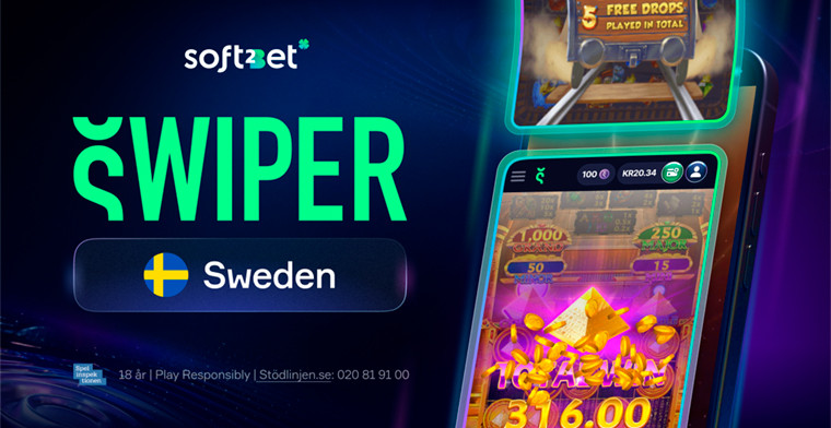 Soft2Bet Unveils Swiper: Sweden's first online casino based on swipe navigation