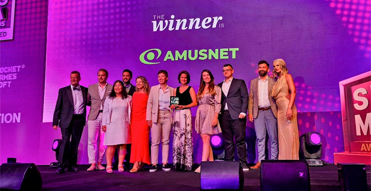 Amusnet gana el premio al "Mejor Estudio de juegos" en SiGMA Euro-Med 2025 y presenta su innovación en iGaming en Malta