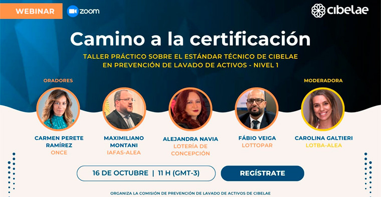 Cibelae lanza webinar abierto sobre Estándar Técnico de Prevención de Lavado de Activos en Loterías