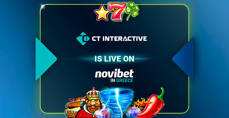 CT Interactive lanza su contenido en Novibet Grecia
