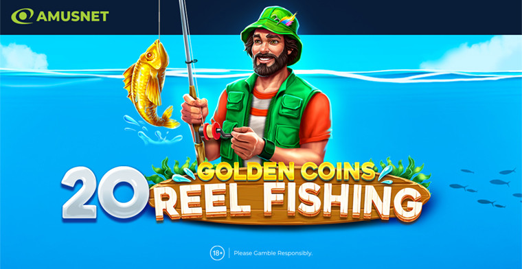 Amusnet apresenta seu novo vídeo slot: 20 Golden Coins: Reel Fishing