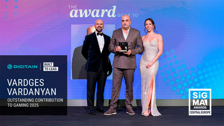 Digitain Group Founder Vardges Vardanyan Wins Outstanding Contribution to Gaming Award at SiGMA Central Europe 2025