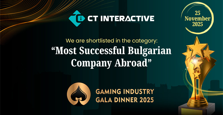 CT Interactive Nominated for “Most Successful Bulgarian Company Abroad” at the "Golden Spade’s" Awards 2025