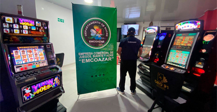 Colombia: incautan 172 máquinas tragamonedas en Sucre