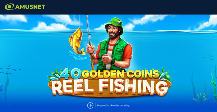 Amusnet presents 40 Golden Coins: Reel Fishing, a next-generation video slot