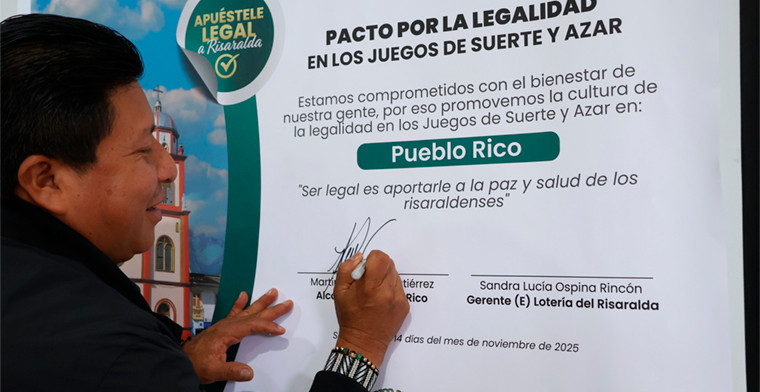 Pueblo Rico Firma el Pacto por la Legalidad y se Suma al Compromiso por un Juego Responsable en Colombia
