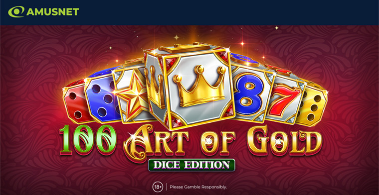 Amusnet revela un impresionante slot de 5 rodillos: 100 Art of Gold Dice Edition
