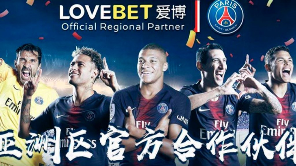 El PSG busca crecer en Asia de la mano de su nueva casa de apuestas regional: Lovebet