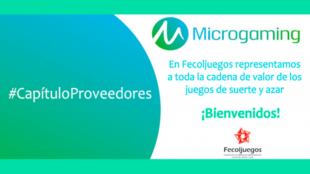  Microgaming, la empresa proveedora de juego en línea se afilia a Fecoljuegos